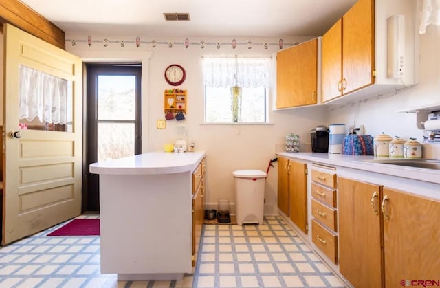 bathroom featuring tile flooring