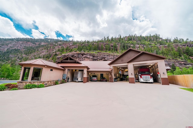 view of front of house featuring a carport