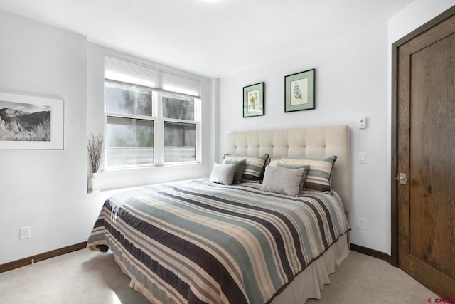 bedroom with carpet floors