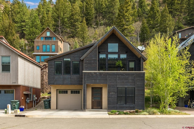 view of front of house featuring a garage