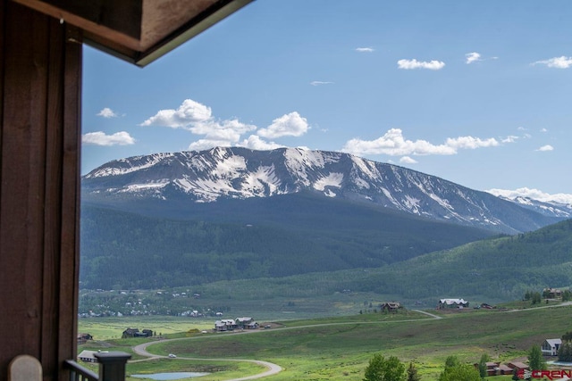 view of mountain feature