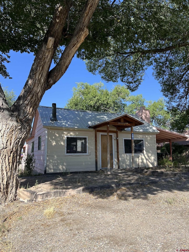 view of front of home