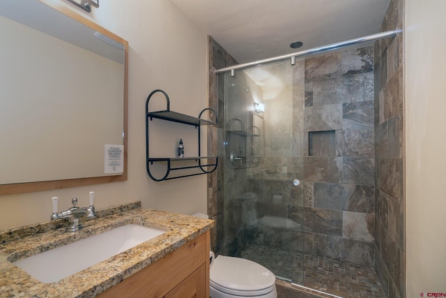 47 High Noon Ln, Telluride, CO 81435 - bathroom with a shower stall and vanity