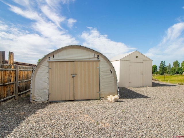 view of shed / structure