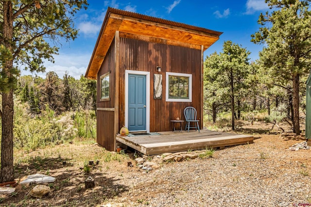 view of outbuilding with an outdoor structure