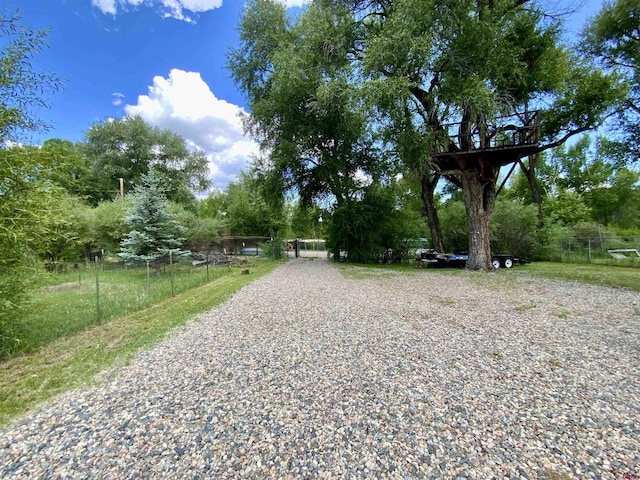 view of road