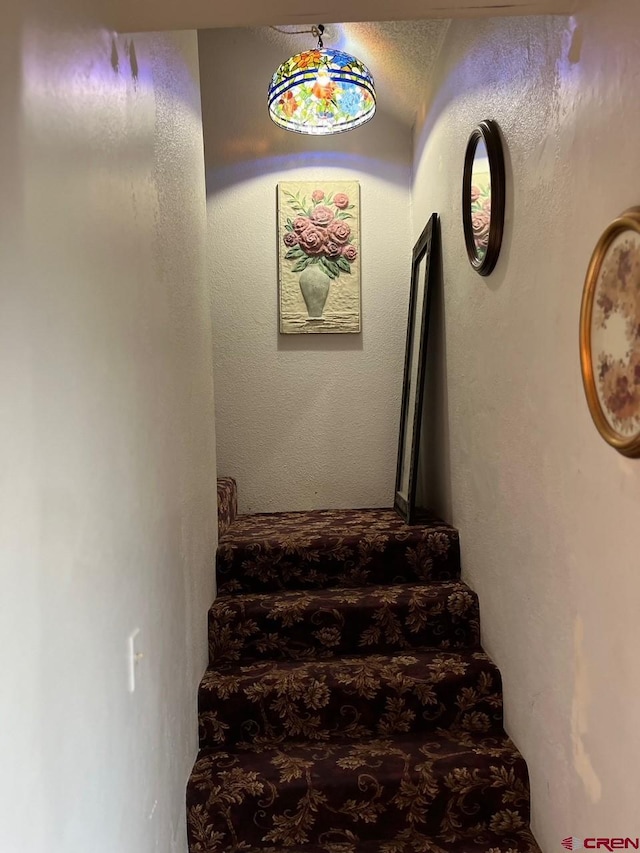 view of stairway