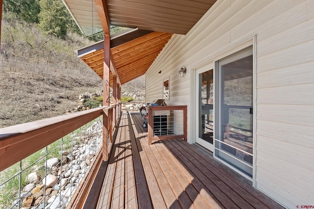 view of wooden terrace