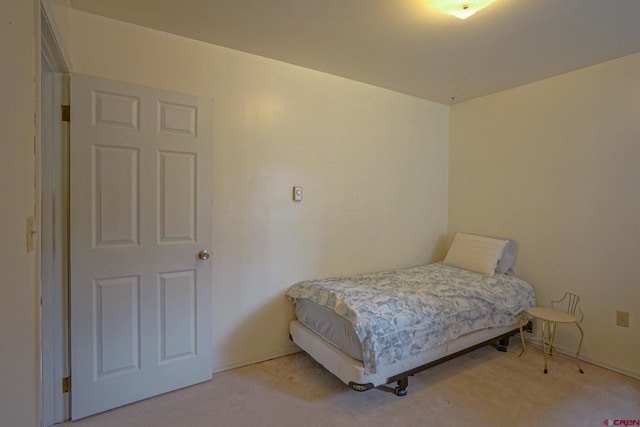 bedroom with carpet floors