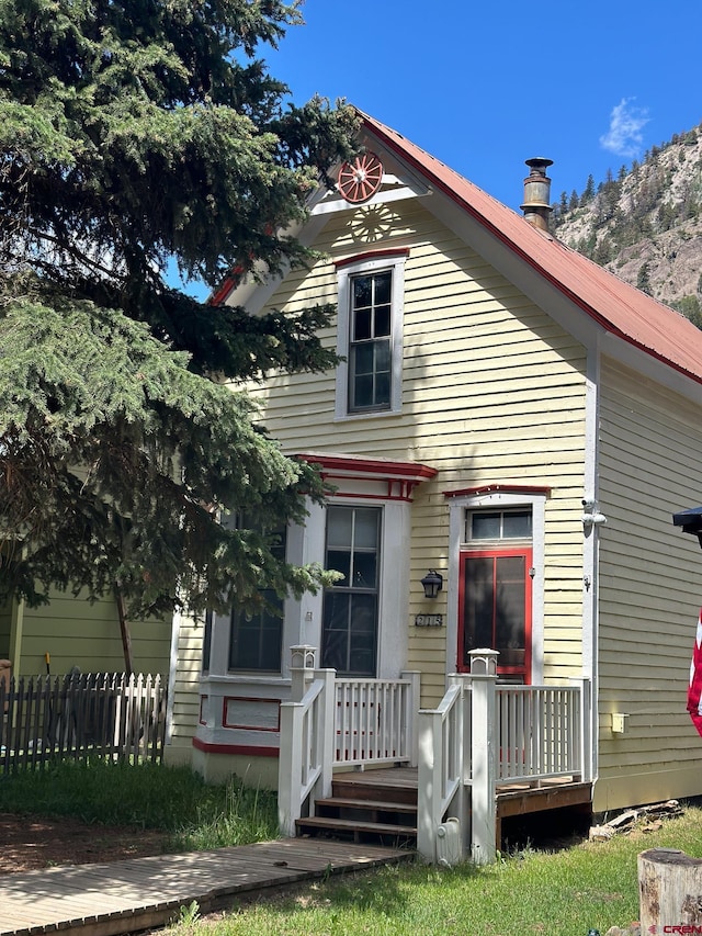 view of front of home