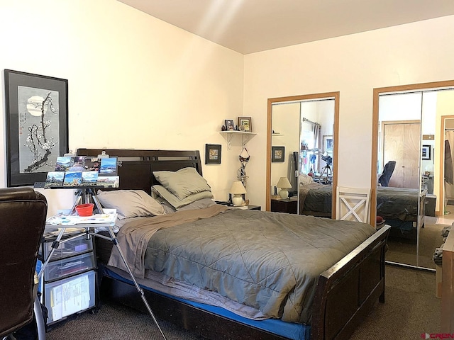 bedroom featuring carpet flooring