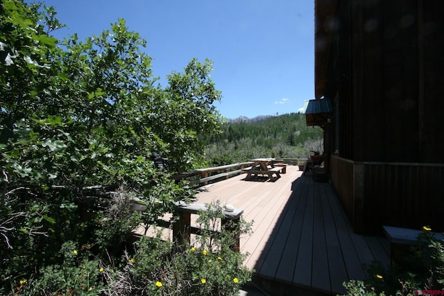 view of wooden terrace