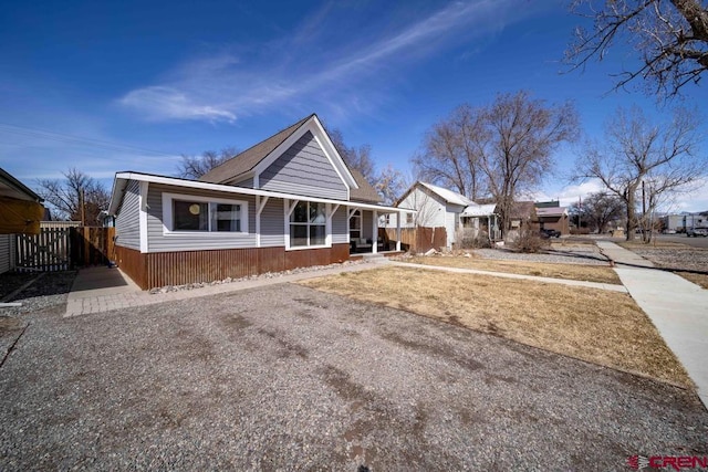 view of back of property