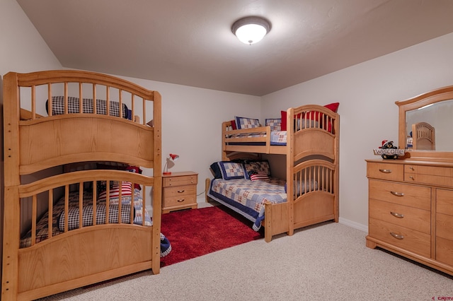 bedroom with carpet