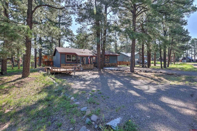 view of front of home with driveway