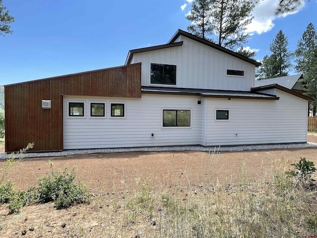 view of rear view of property
