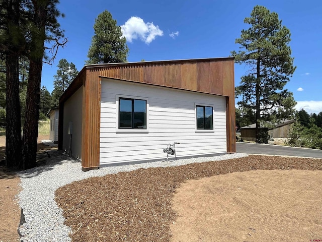 view of rear view of property