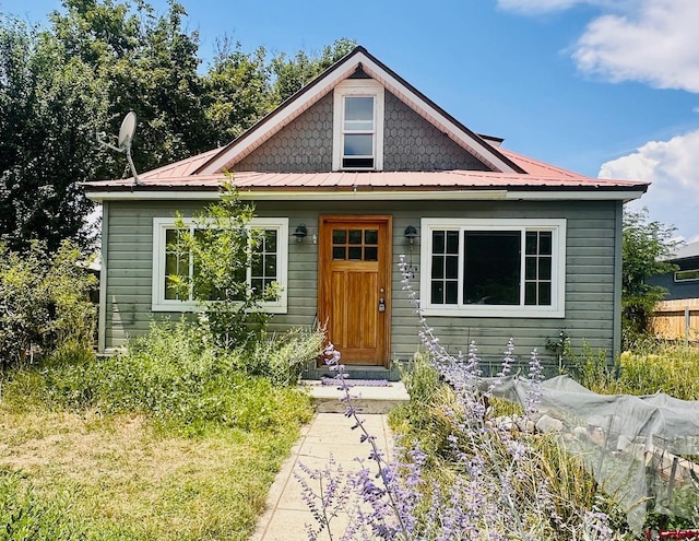 view of bungalow-style home