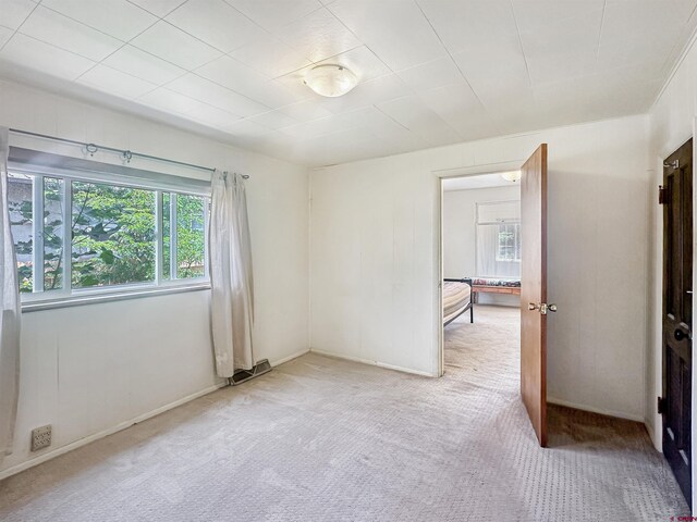 unfurnished bedroom featuring multiple windows and carpet floors