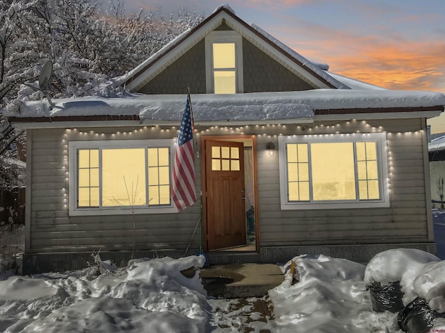 view of rustic home