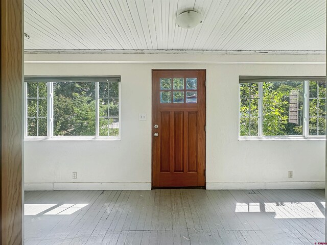 unfurnished bedroom featuring hardwood / wood-style floors