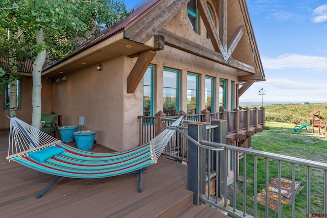 770 S Avalon Dr, Norwood, CO 81423 - deck with a playground