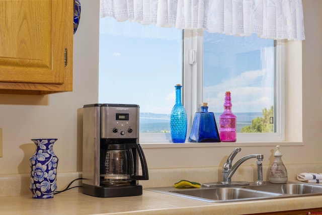 interior details with sink