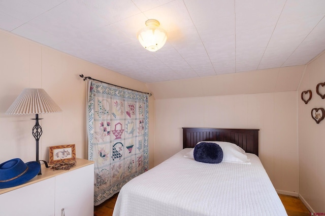 bedroom featuring wood-type flooring