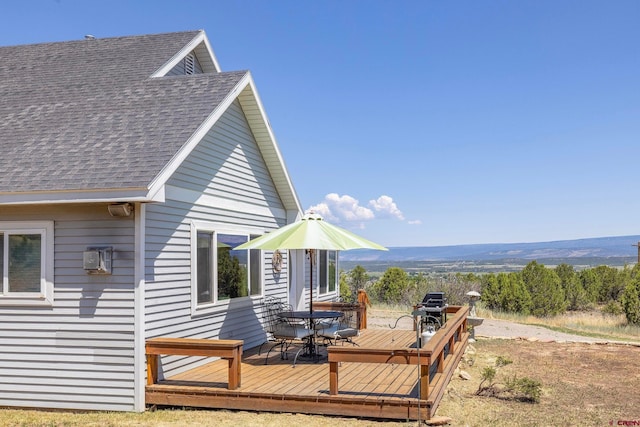 exterior space with a wooden deck