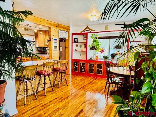 dining room featuring light wood-type flooring