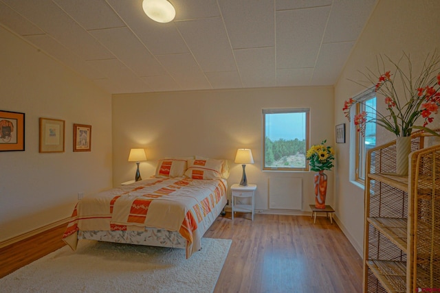 bedroom featuring light wood-type flooring