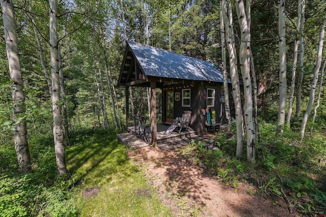 view of outbuilding