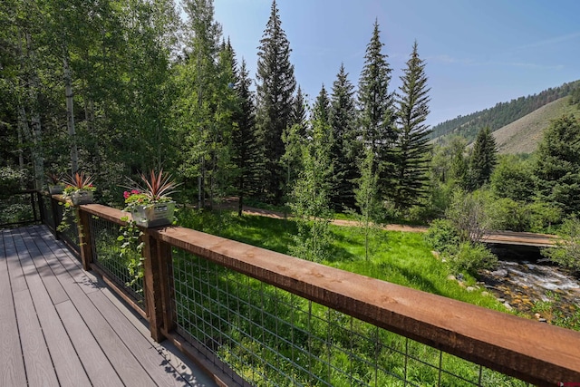 view of wooden terrace