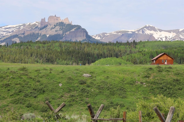 view of mountain feature