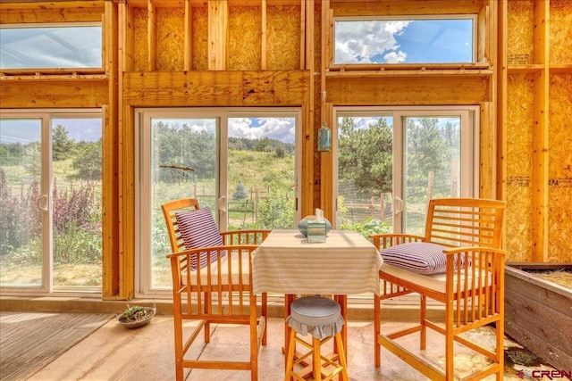 view of sunroom / solarium