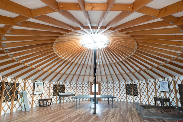 interior space featuring hardwood / wood-style flooring