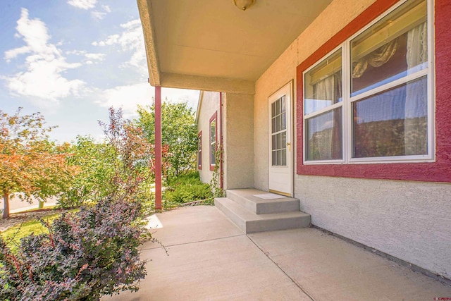 view of patio / terrace with entry steps