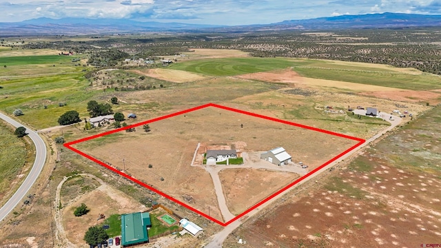 37105 Ii Rd, Redvale, CO 81431 - aerial view with a rural view and a mountain view