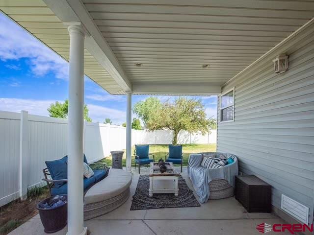 view of patio / terrace with outdoor lounge area