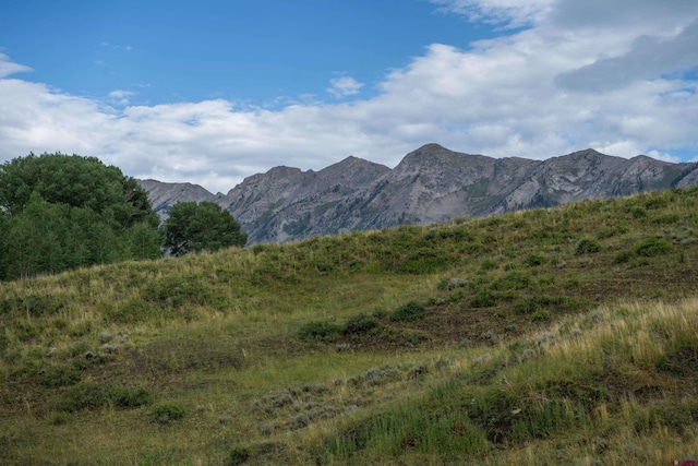 view of mountain feature