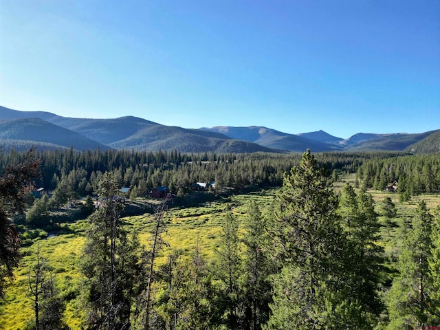 view of mountain feature