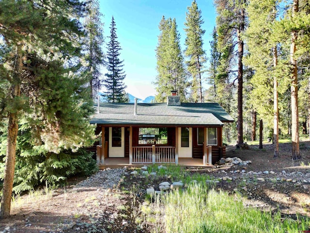 view of front of house featuring covered porch