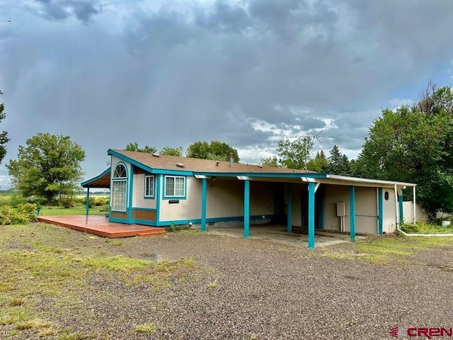 view of front of home