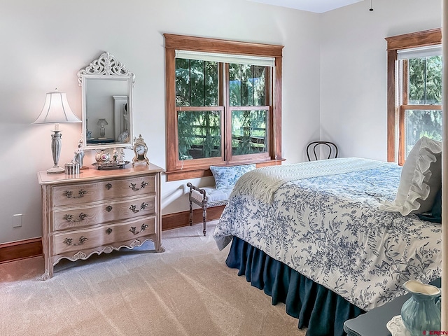 bedroom featuring carpet floors