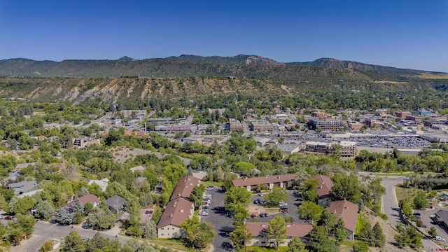 aerial view featuring a mountain view