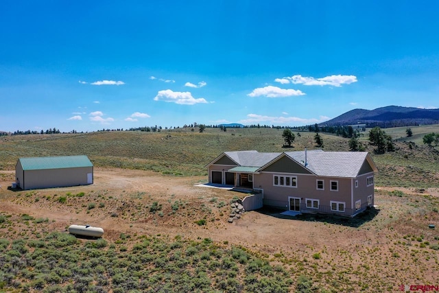 exterior space with a rural view