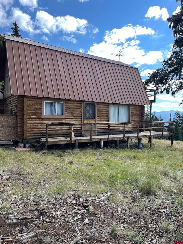 view of rear view of house