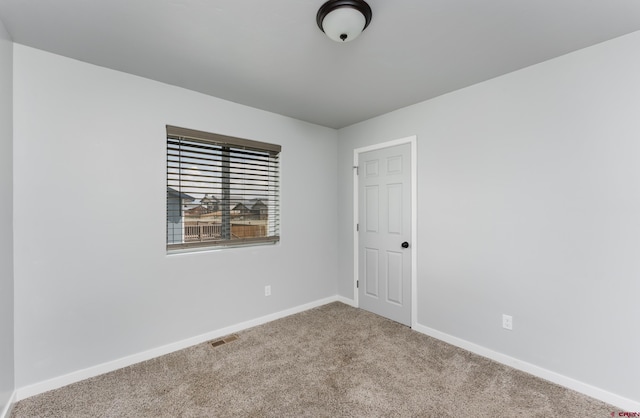 view of carpeted empty room