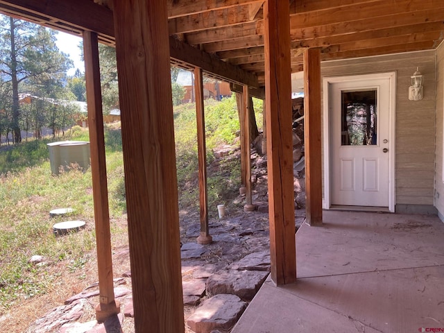 property entrance with cooling unit