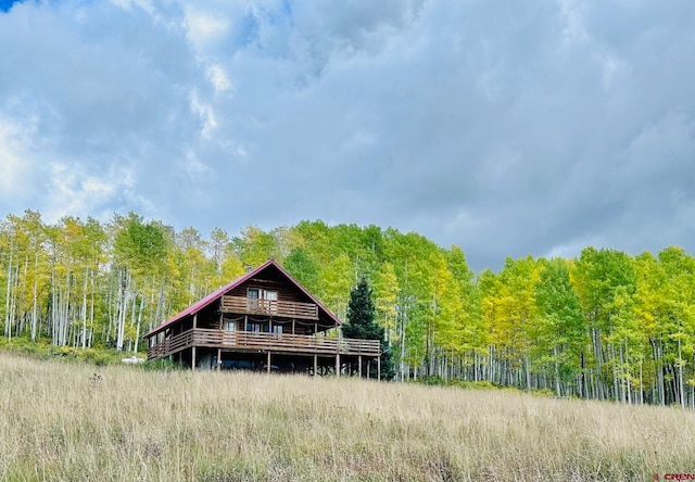 view of back of property